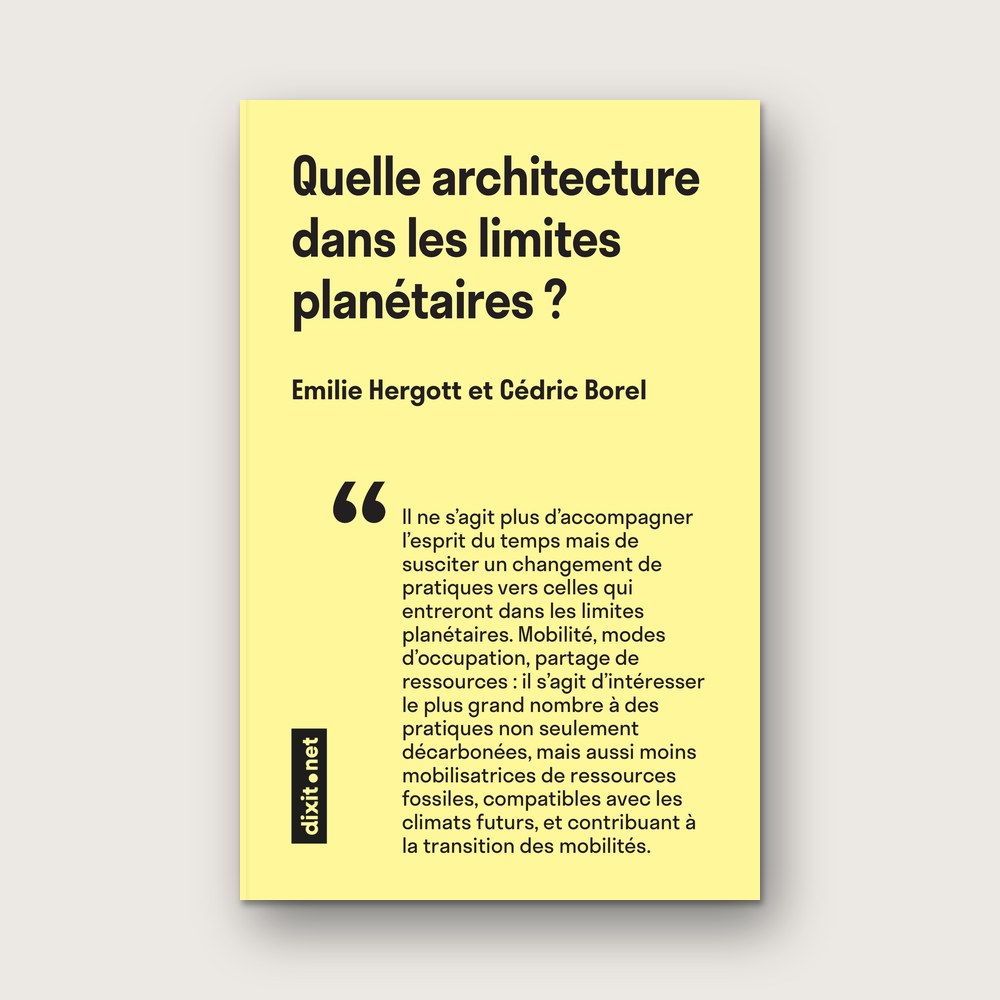 Couverture : Quelle architecture dans les limites planétaires ?