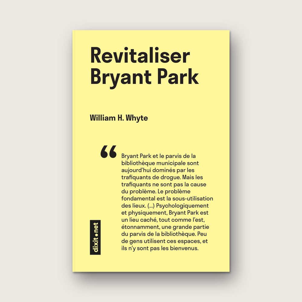 Couverture : Revitaliser Bryant Park